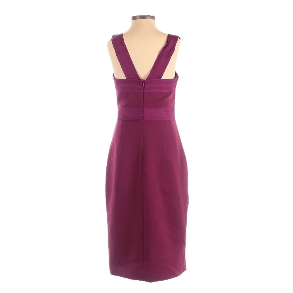 Robert Rodriguez Raspberry Pink Bandage Pleated Bodycon Sheath Dress 2 Cocktail